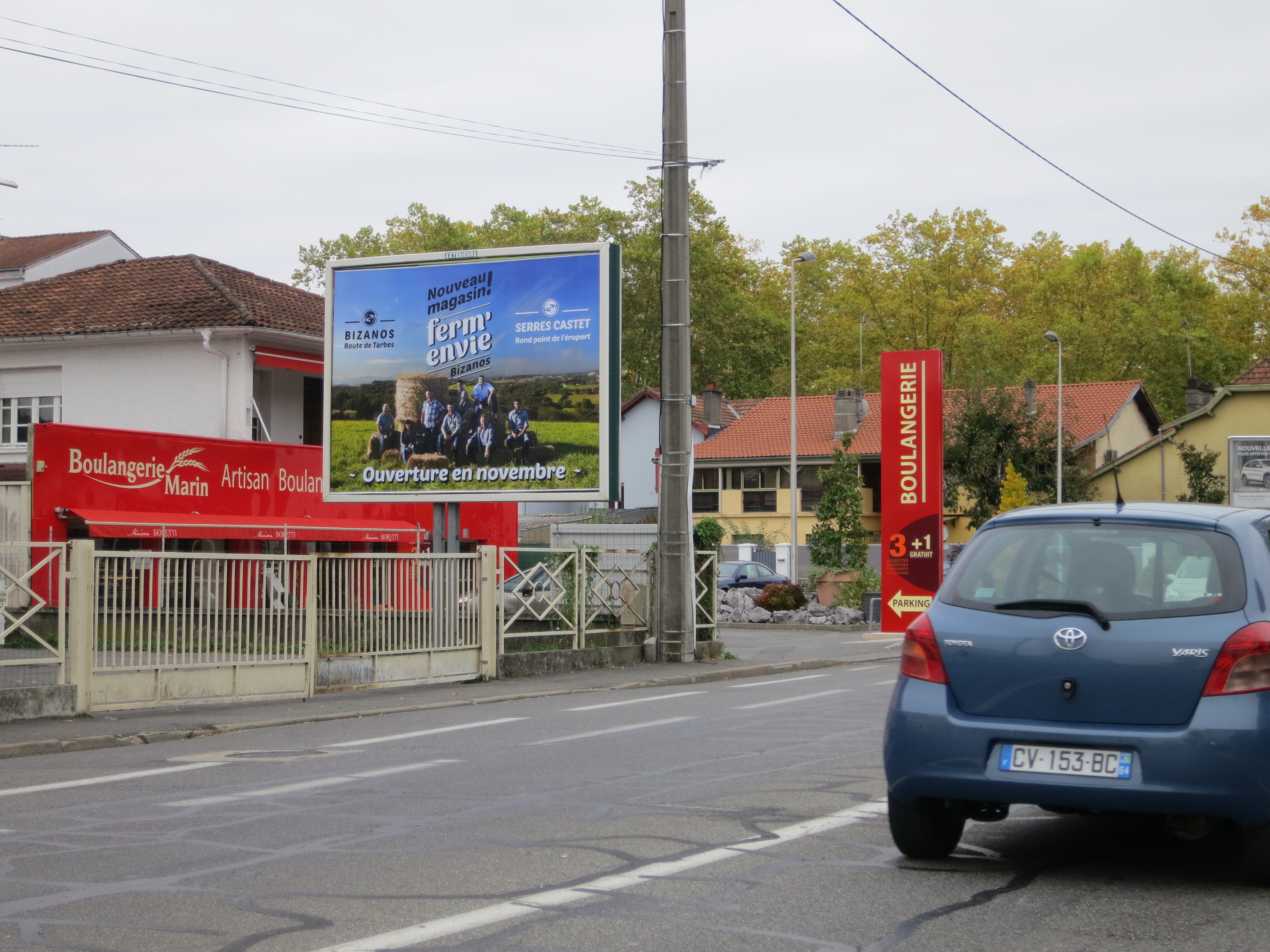 Exemple d'affichage 4x3m réalisé par Exterieurs dans les départements 64, 65 et 31